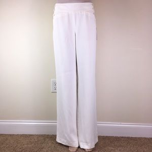 Etcetera White Sailor Style Wide Leg Pants